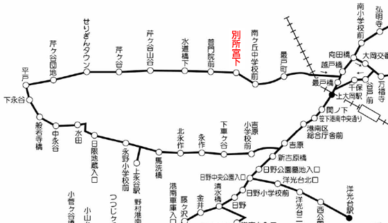 バス路線案内図